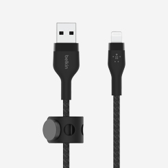 [벨킨공식수입원] 벨킨 프로 플렉스 USB-A to 라이트닝 아이폰 고속 충전 케이블 1M CAA010bt1M