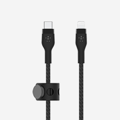 [벨킨공식수입원] 벨킨 프로 플렉스 USB-C to 라이트닝 아이폰 고속 충전 케이블 1M CAA011bt1M